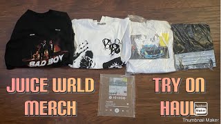 JUICE WRLD MERCH TRY ON HAUL | T-Shirts and Hoodie!