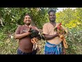 Tamil Nadu Special Chicken Gravy Nattu Kozhi Kulambu Village Style Cooking And Eating Recipe