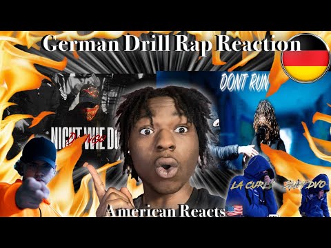 German Drill Rap Reaction🇩🇪! Ft. DJANGO, LA CURLY, SLIM DVO, HOODBLAQ (American Reacts)