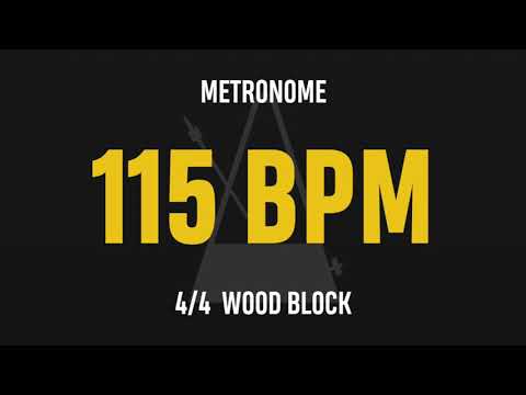 115 BPM 4/4 - Best Metronome (Sound : Wood block)