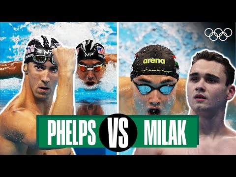 Michael Phelps 🆚 Kristóf Milák - 200m butterfly | Head-to-head