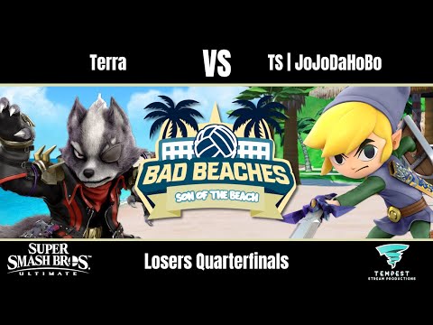 Terra (Wolf) vs TS | JoJoDaHoBo (Toon Link) - Ultimate Losers Quarterfinals - Bad Beaches 3