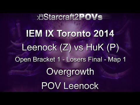 SC2 HotS - IEM IX Toronto 2014 - Leenock vs HuK - OB1 LF - Map 1 - Overgrowth - Leenock