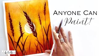 SIMPLE, STRIKING, & FUN!! 😍 Must Try Easy Beginner Friendly Step-by-Step Silhouette Watercolor!