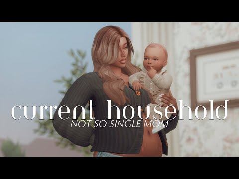 a cozy current household: (not so) single mom || the sims 4