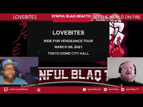 NEW CONCERT FRESH HEAT!!  Synful Blaq Reacts - Lovebites - Set the World on Fire (Live)