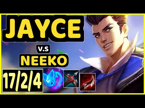 LICORICE (JAYCE) vs NEEKO - 17/2/4 KDA TOP CHALLENGER GAMEPLAY - NA