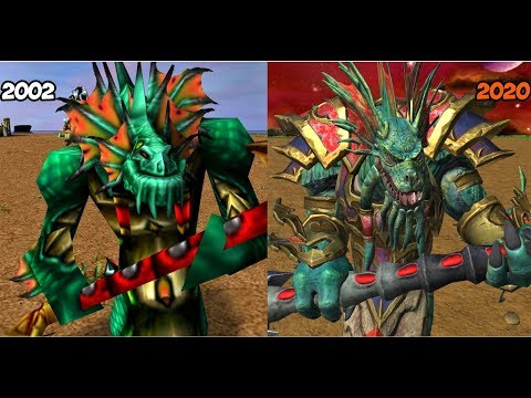 Warcraft III Reforged: Naga Units Comparison (2002 VS 2020)