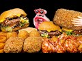 Mushroom Beef Beef Cheese Burger Sweet Potato Cheese Pork Cutlet ASMR Mukbang Eating Show