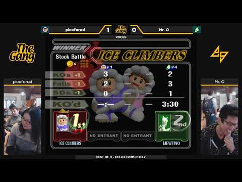 The Gang: Pools — picofarad (Ice Climbers) vs. Mr. O (Mewtwo) — SSBM Singles