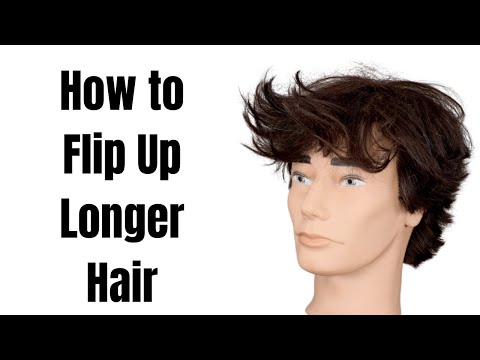How to Flip Up Longer Hair in the Front - TheSalonGuy