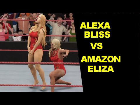 WWE 2K17 Alexa Bliss vs Amazon Eliza - Baywatch Match