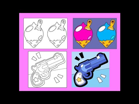 Brawl Stars Coloring Book - Coloring Brawl Stars - Brawl Stars karakterleri boyama oyunu