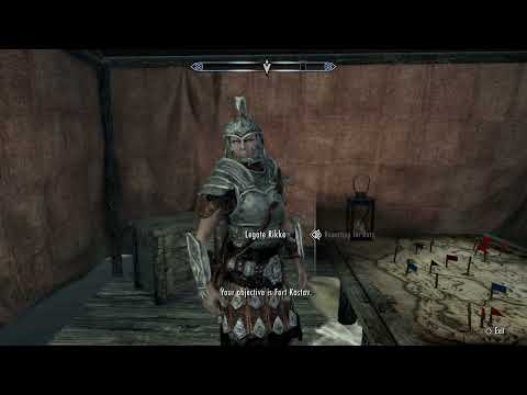 Skyrim how to fix legate Rikke reporing for duty bug.