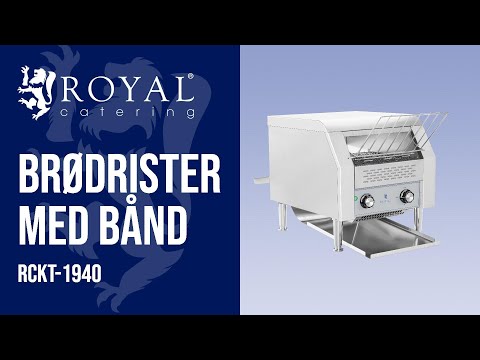 video - Brødrister med bånd - 2.200 Watt - 7 skiver - 3 moduser