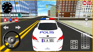 Real Police Car Driving Game | Direksiyonlu polis arabası oyunu 3D #35 Polis Oyunu Android Gameplay