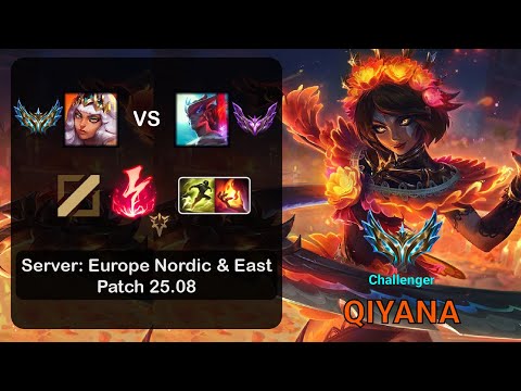 Qiyana Mid vs Yone - EUNE Challenger - Patch 25.08