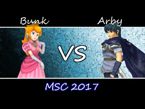 MSC 2017 SSBM - Top 8 - Arby (Marth) vs FX Bunk (Peach)