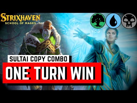 STRIXHAVEN'S EASIEST 1 TURN WIN DECK! Sultai Copy Combo MTG Arena