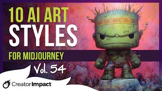 10 Cool Art Styles to Make Your AI Images Pop - Vol. 54