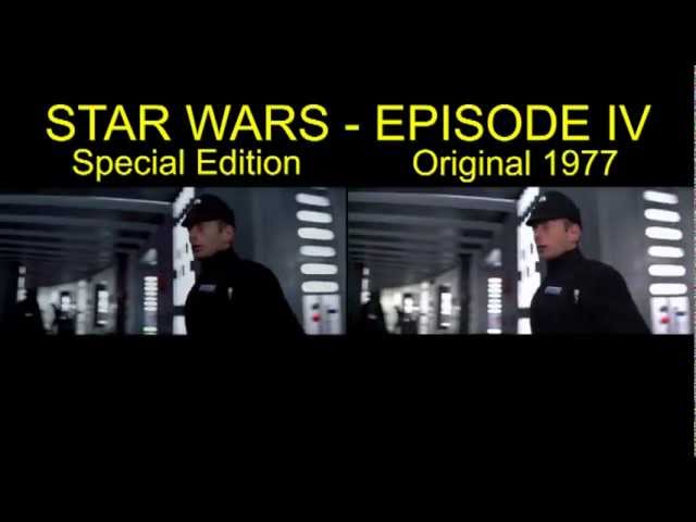 Star Wars IV Special Edition Comparison Death Star Battle
