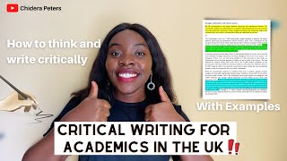 Critical Writing For Uni With Examples | First Class Essay Writing Skills