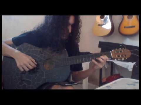 Buckethead playing acoustic Guitar... (No Mask)