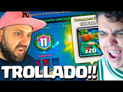 ðŸ˜ˆFUI TROLLADO PELO ARTUBE NO DESAFIO DO GOBLIN GIGANTE DO CLASH ROYALE - BRUNO CLASH