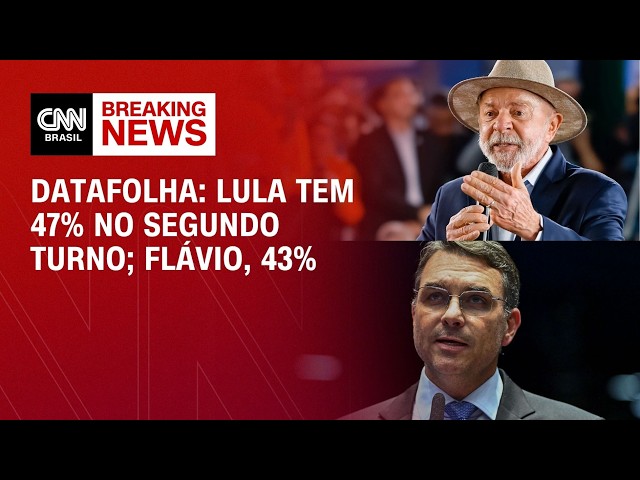 Datafolha: Após áudio, Lula abre vantagem sobre Flávio Bolsonaro no 2º turno | CNN 360º