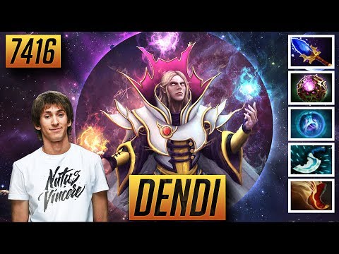 Dendi Amazing Old Invoker 7416 MMR Dota 2 HARD Pro Replay #proreplay