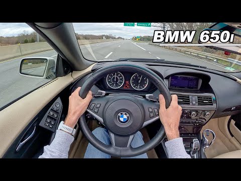 2009 BMW 650i - E64 Convertible V8 Driving Review (POV Binaural Audio)