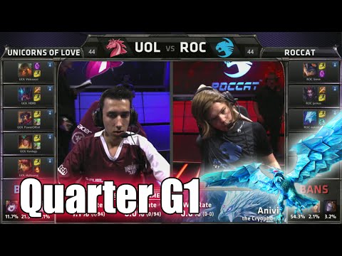 Unicorns of Love vs ROCCAT | Game 1 Quarter Finals S5 EU LCS Summer 2015 Playoffs | UOL vs ROC G1 QF