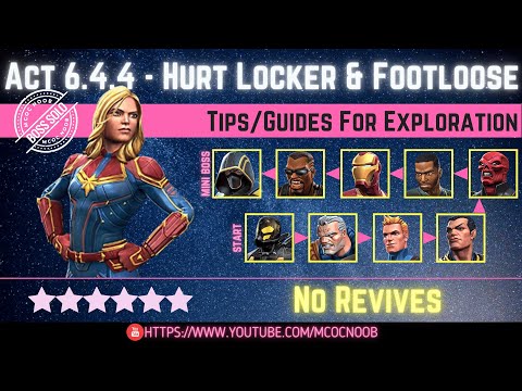 MCOC: Act 6.4.4 - Hurt Locker, Power Struggle & Footloose - Tips/Guides - No Revives - Story quest