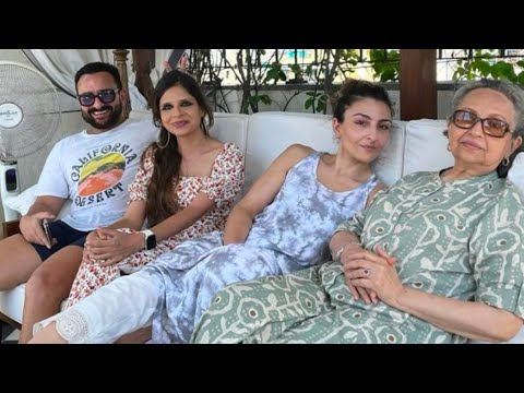 Actress Sharmila Tagore's Sunday Brunch with Son Saif & Daughters Soha & Saba