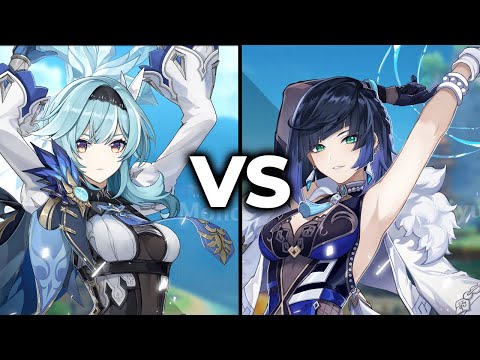 Yelan C0 VS Eula C0 F2P Showcase Damage (Comparacion) || Genshin Impact