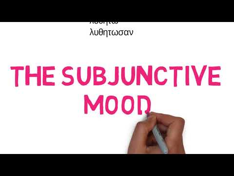 GREEK OVERVIEW MOODS IMPERATIVE INFINITIVE SUBJUNCTIVE