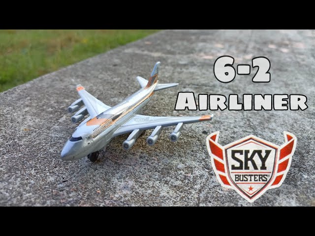 Vídeo relacionado con Matchbox Sky Busters MBX 6-2 Airliner, incluye alfombra de juego