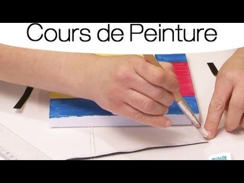 Cours de peinture : technique Mondrian