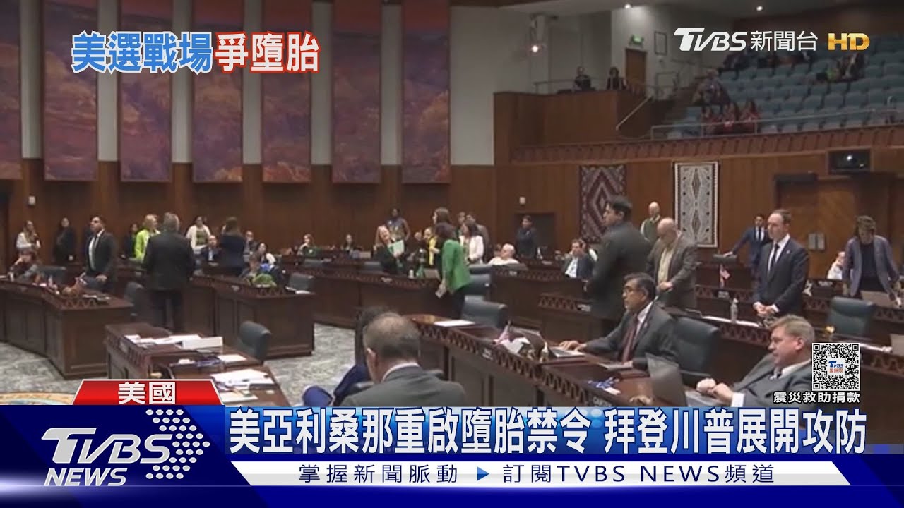 美亞利桑那重啟墮胎禁令 拜登川普展開攻防