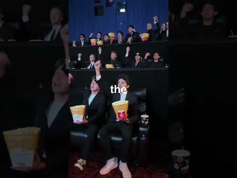 Watching The MINIONS Movie In SUITS🤣