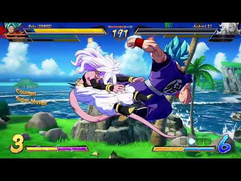 DBFZ   Darth Hasham Goku UI, Cell, Goku SSGSS vs Spectre Broly, Android 21, Cooler 1