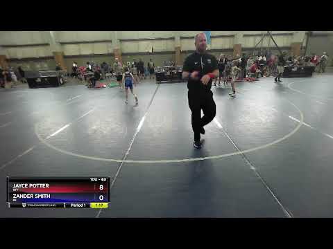 63 Lbs Champ. Round 1 - Jayce Potter, WY Vs Zander Smith, IN F1ee