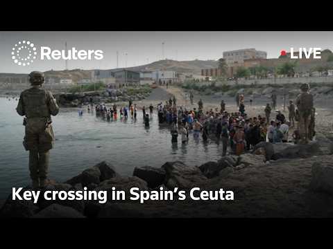 Video Thumbnail: LIVE: View of key border crossing in Spain's Ceuta