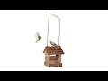 Maison d'oiseau en bois Marron - Bois manufacturé - Fibres naturelles - Matière plastique - 12 x 15 x 15 cm