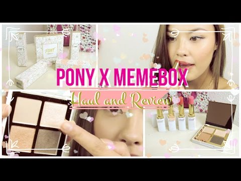 Pony X Memebox Shiny Easy Glam 3 Collection Haul and Review Video