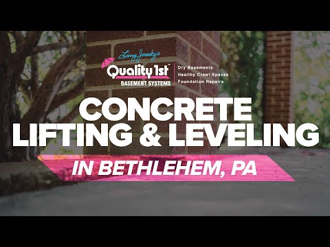 Lifting & Leveling a Porch In Bethlehem, PA | Time-lapse