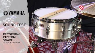 Video thumbnail for Yamaha RAS1465 Recording Custom Aluminum 14" x 6,5" Snare Drum by Drumladen