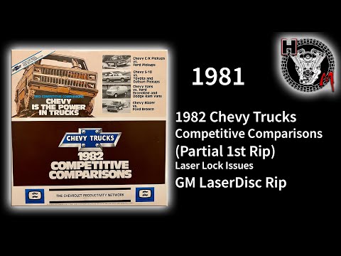 1982 Chevy Trucks Competitive Comparisons (Partial 1st Rip)