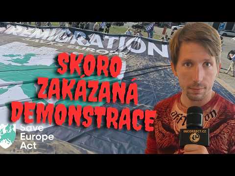 Přílet do Bruselu a zpráva o zákazu demonstrace