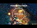 4-HOUR STUDY WITH ME | 50/10 Pomodoro Timer - Lofi Mix - Study Night - 4 x 50 min
